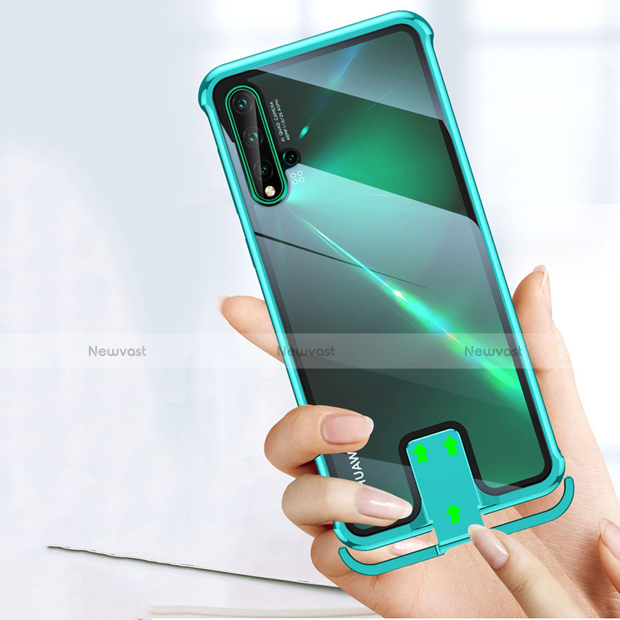 Luxury Aluminum Metal Frame Mirror Cover Case 360 Degrees T07 for Huawei Honor 20S