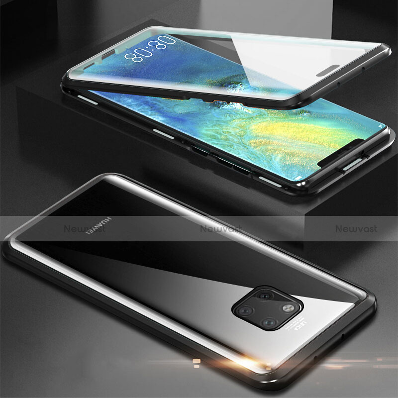 Luxury Aluminum Metal Frame Mirror Cover Case 360 Degrees T07 for Huawei Mate 20 Pro