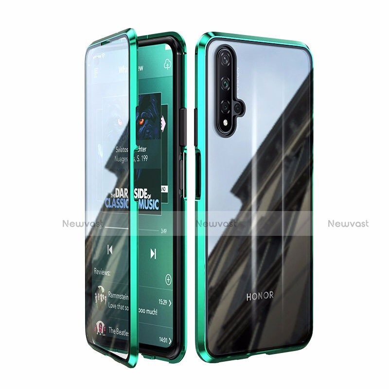 Luxury Aluminum Metal Frame Mirror Cover Case 360 Degrees T08 for Huawei Honor 20S