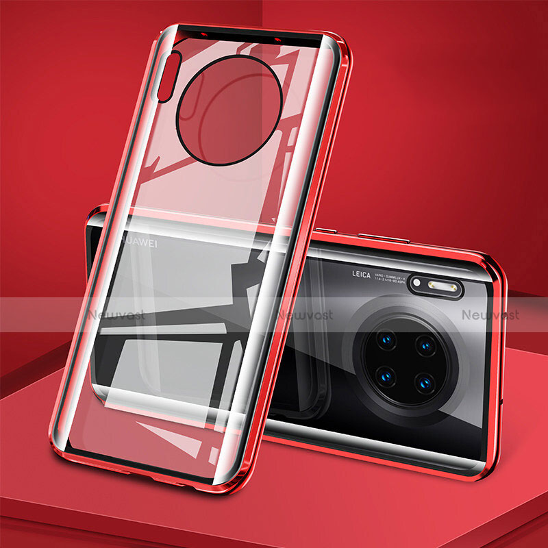 Luxury Aluminum Metal Frame Mirror Cover Case 360 Degrees T08 for Huawei Mate 30 Pro