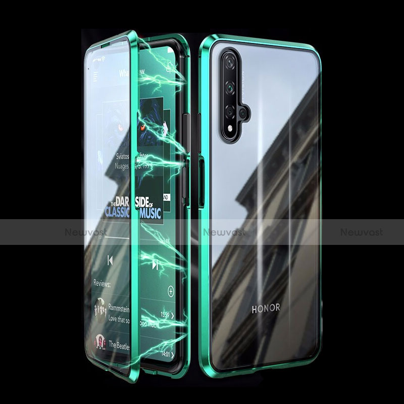 Luxury Aluminum Metal Frame Mirror Cover Case 360 Degrees T08 for Huawei Nova 5T