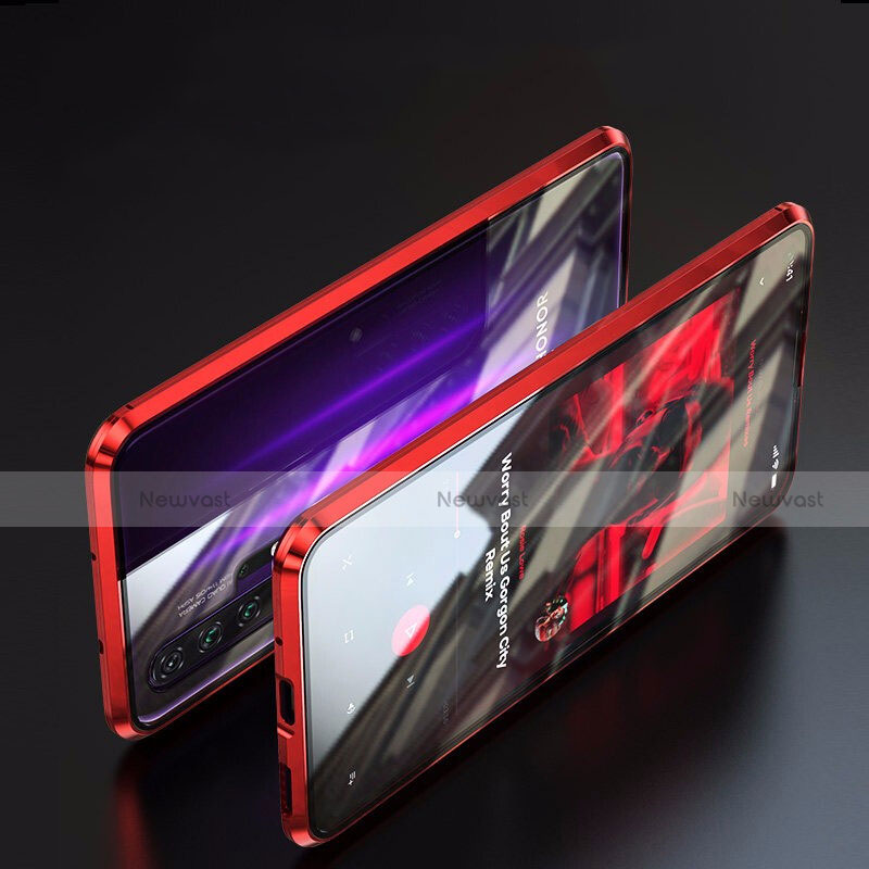 Luxury Aluminum Metal Frame Mirror Cover Case 360 Degrees T08 for Huawei Nova 5T