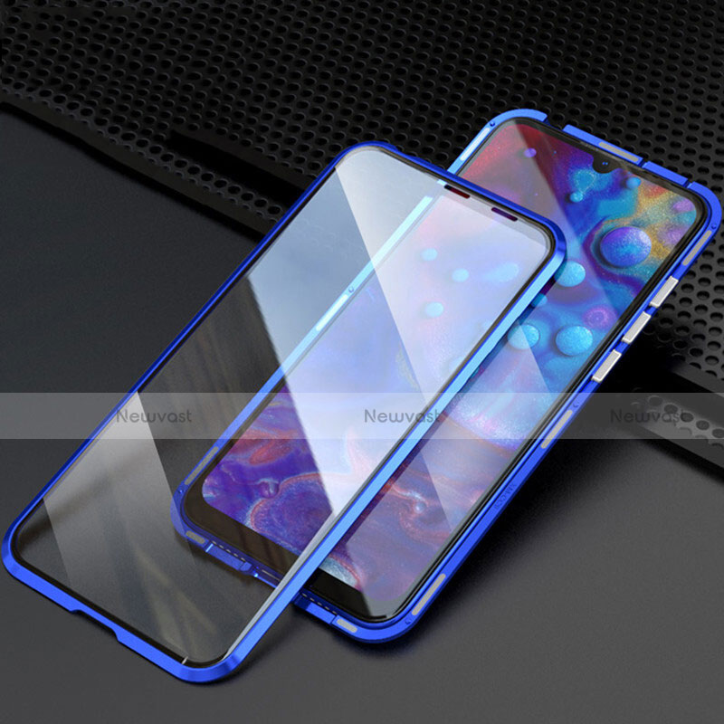 Luxury Aluminum Metal Frame Mirror Cover Case 360 Degrees T08 for Oppo R15X