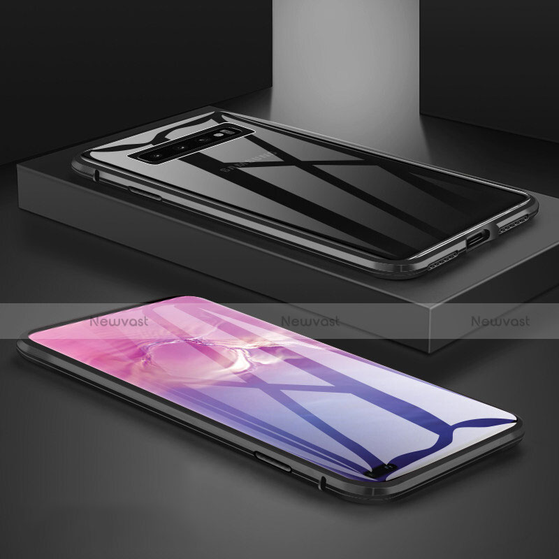 Luxury Aluminum Metal Frame Mirror Cover Case 360 Degrees T09 for Samsung Galaxy S10 Plus