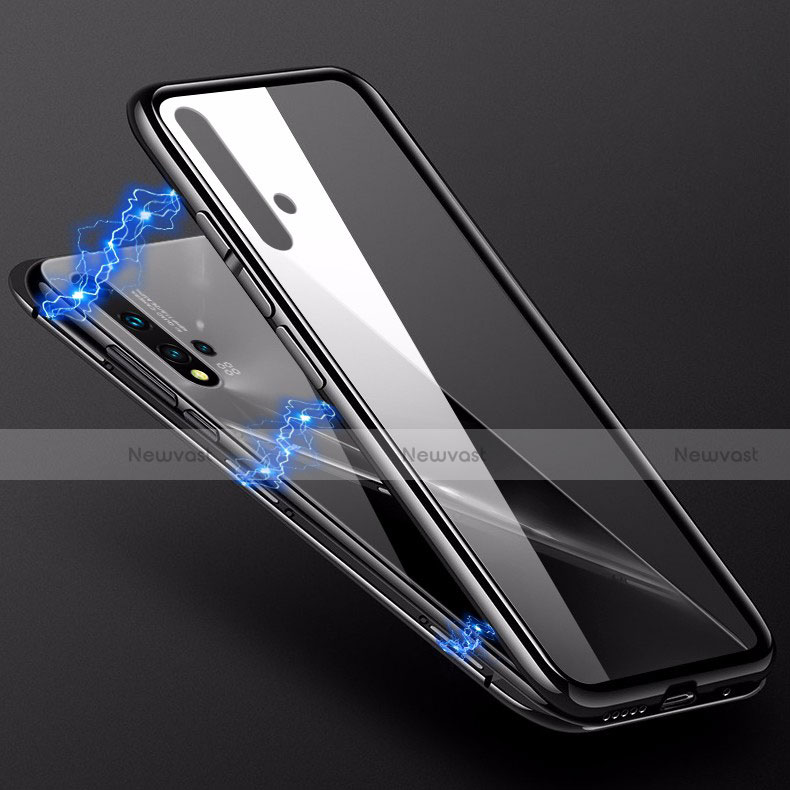 Luxury Aluminum Metal Frame Mirror Cover Case 360 Degrees T10 for Huawei Nova 5 Pro