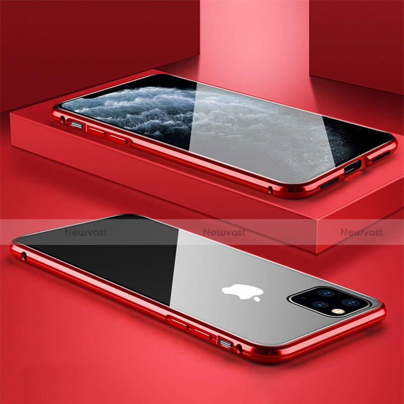 Luxury Aluminum Metal Frame Mirror Cover Case 360 Degrees T11 for Apple iPhone 11 Pro