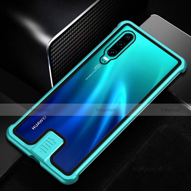 Luxury Aluminum Metal Frame Mirror Cover Case 360 Degrees T11 for Huawei P30