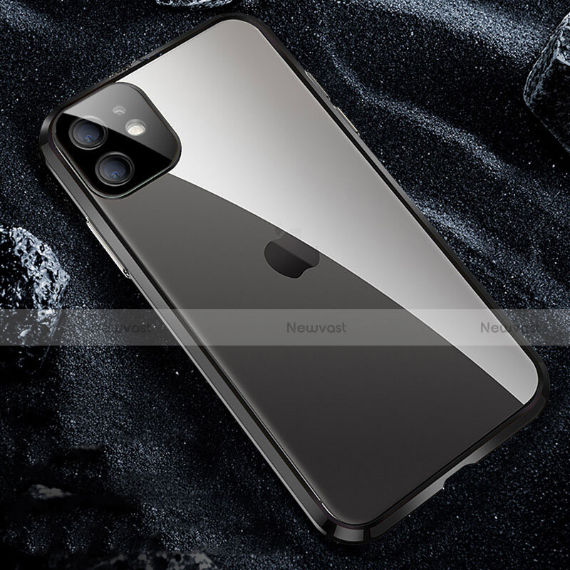 Luxury Aluminum Metal Frame Mirror Cover Case 360 Degrees T12 for Apple iPhone 11 Pro