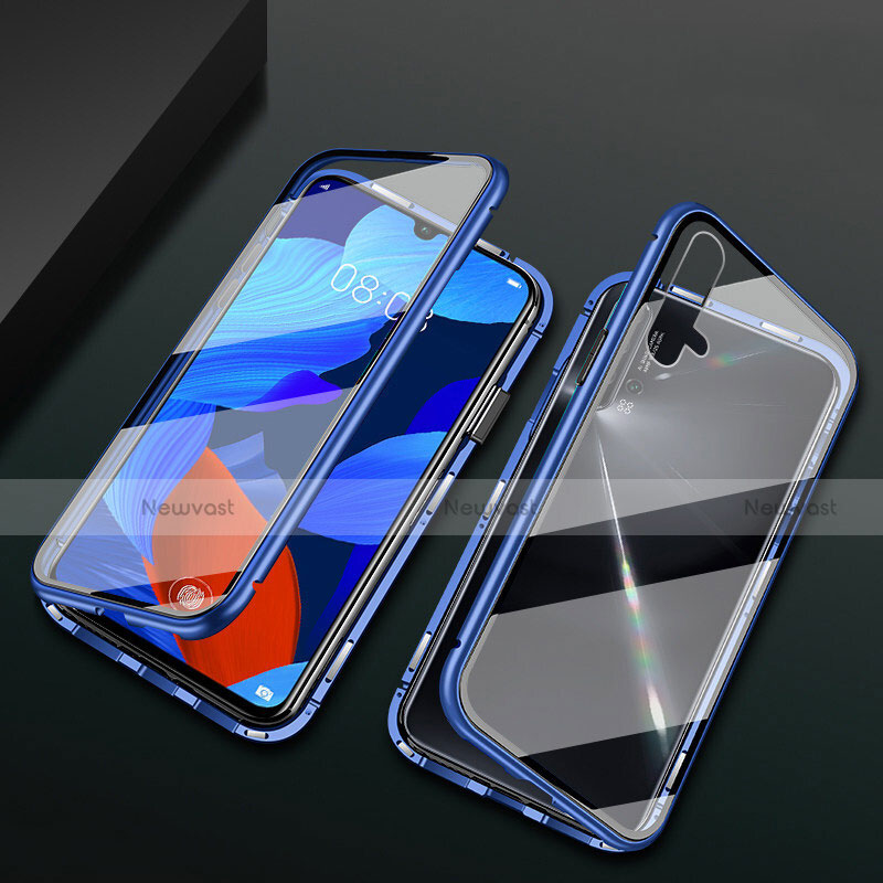 Luxury Aluminum Metal Frame Mirror Cover Case 360 Degrees T12 for Huawei Nova 5 Pro