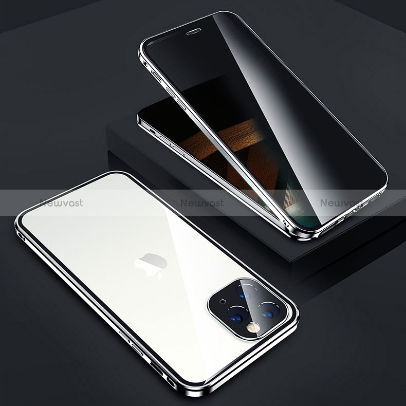 Luxury Aluminum Metal Frame Mirror Cover Case 360 Degrees Z05 for Apple iPhone 14 Pro Max
