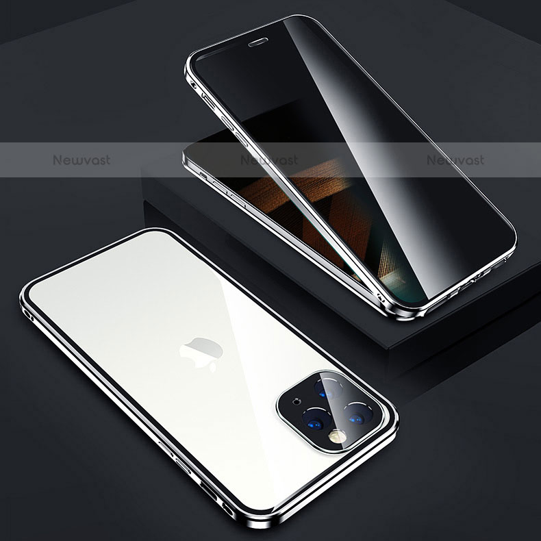 Luxury Aluminum Metal Frame Mirror Cover Case 360 Degrees Z05 for Apple iPhone 15 Pro