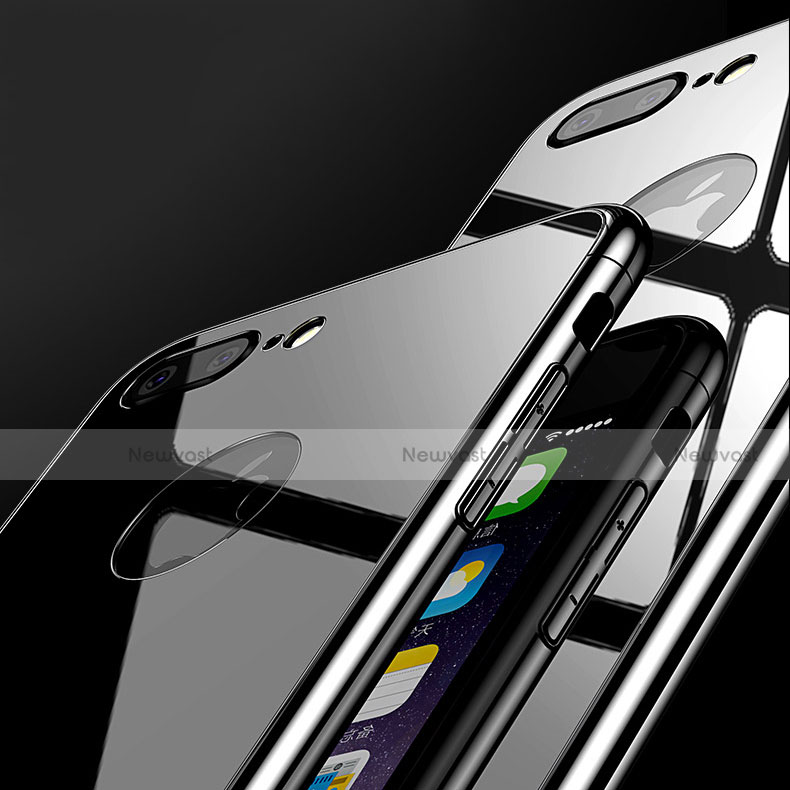 Luxury Aluminum Metal Frame Mirror Cover Case for Apple iPhone 7 Plus