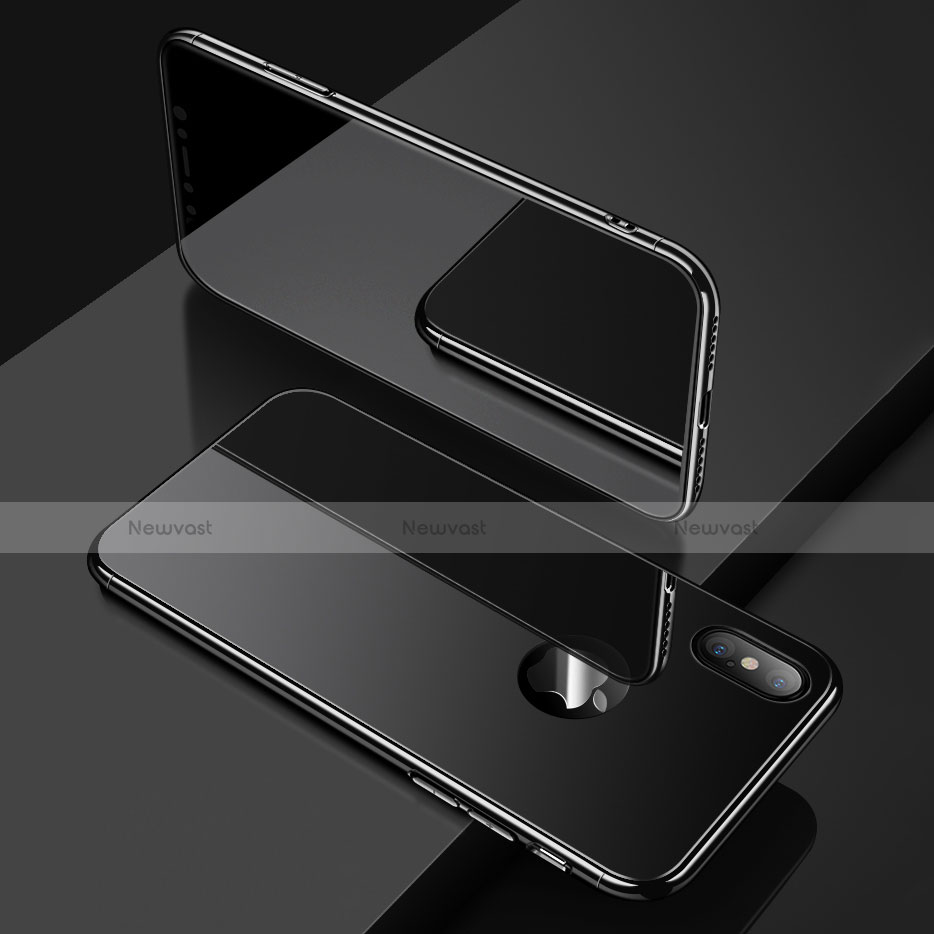 Luxury Aluminum Metal Frame Mirror Cover Case for Apple iPhone Xs