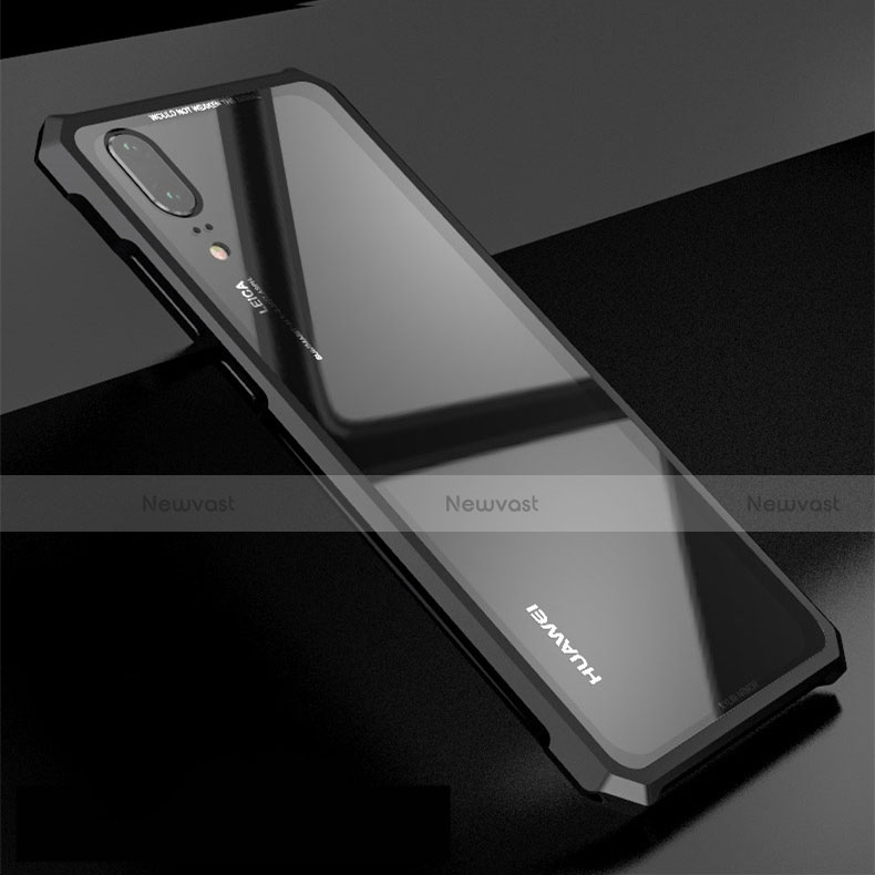 Luxury Aluminum Metal Frame Mirror Cover Case for Huawei P20