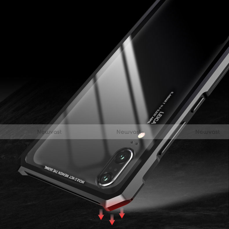 Luxury Aluminum Metal Frame Mirror Cover Case for Huawei P20