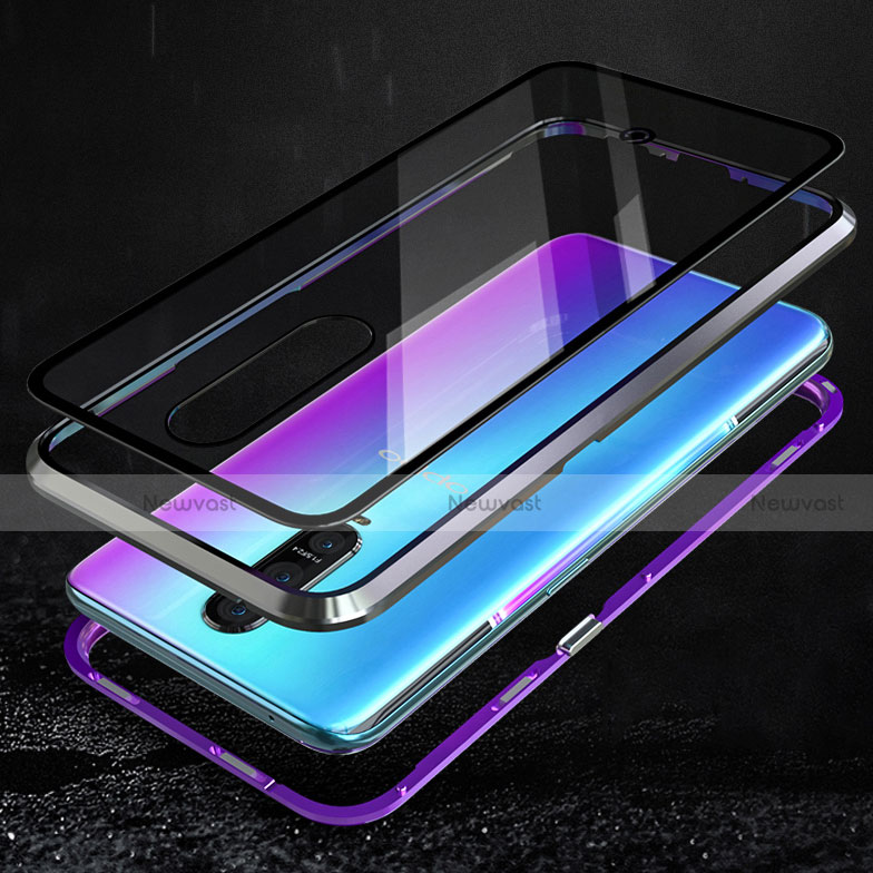 Luxury Aluminum Metal Frame Mirror Cover Case for Oppo R17 Pro