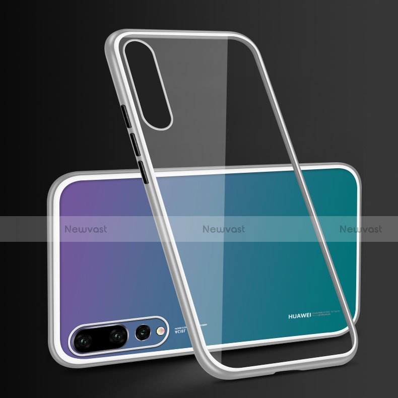 Luxury Aluminum Metal Frame Mirror Cover Case M02 for Huawei P20 Pro