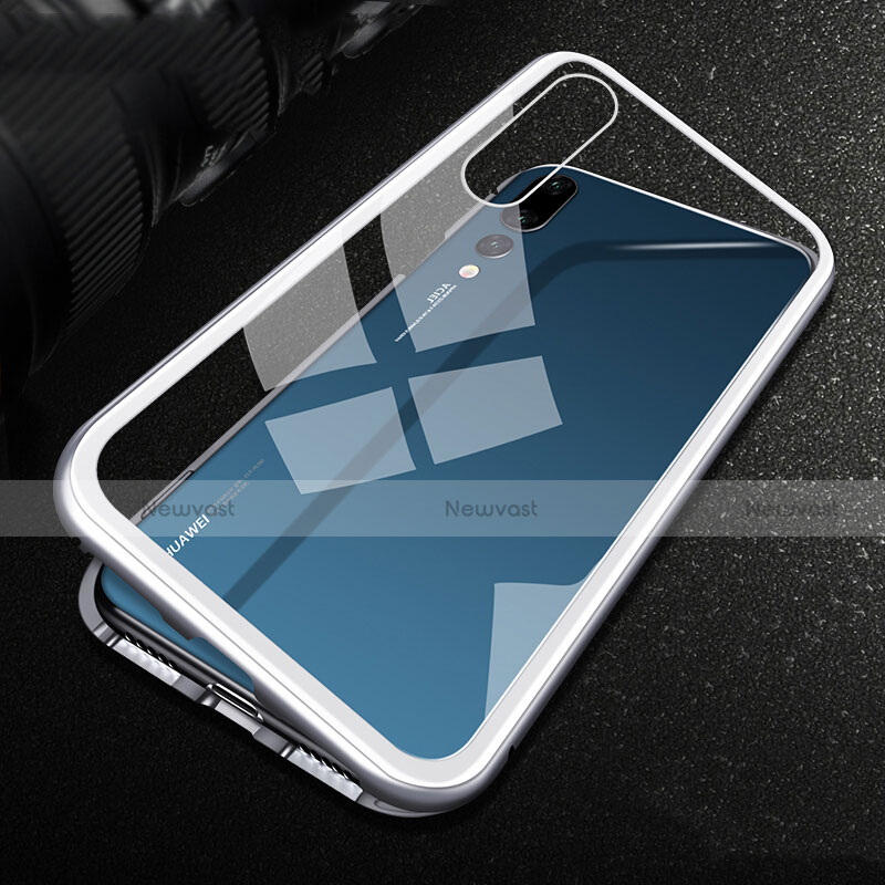 Luxury Aluminum Metal Frame Mirror Cover Case M02 for Huawei P20 Pro