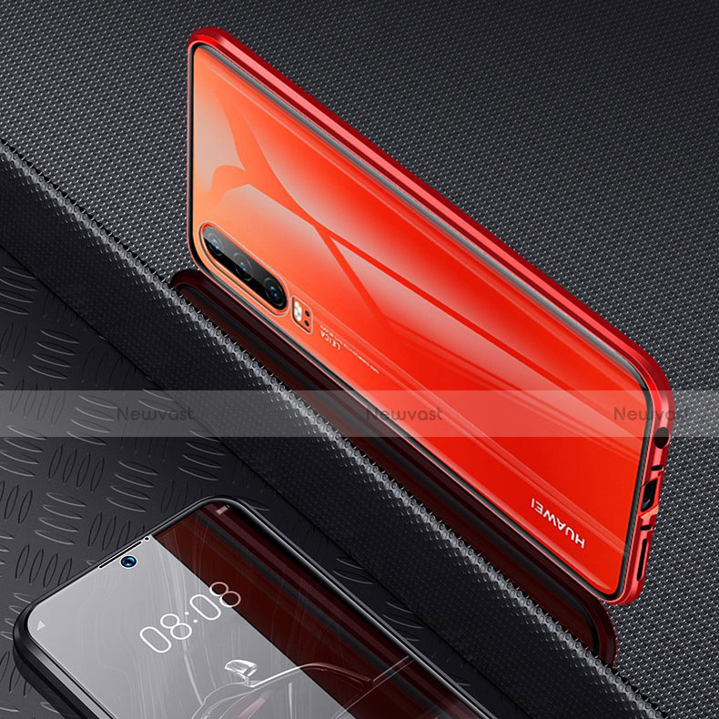 Luxury Aluminum Metal Frame Mirror Cover Case M02 for Huawei P30