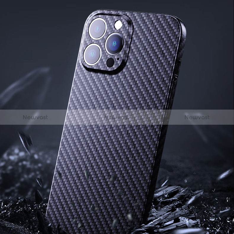 Luxury Carbon Fiber Twill Soft Case C02 for Apple iPhone 16 Pro Max Black