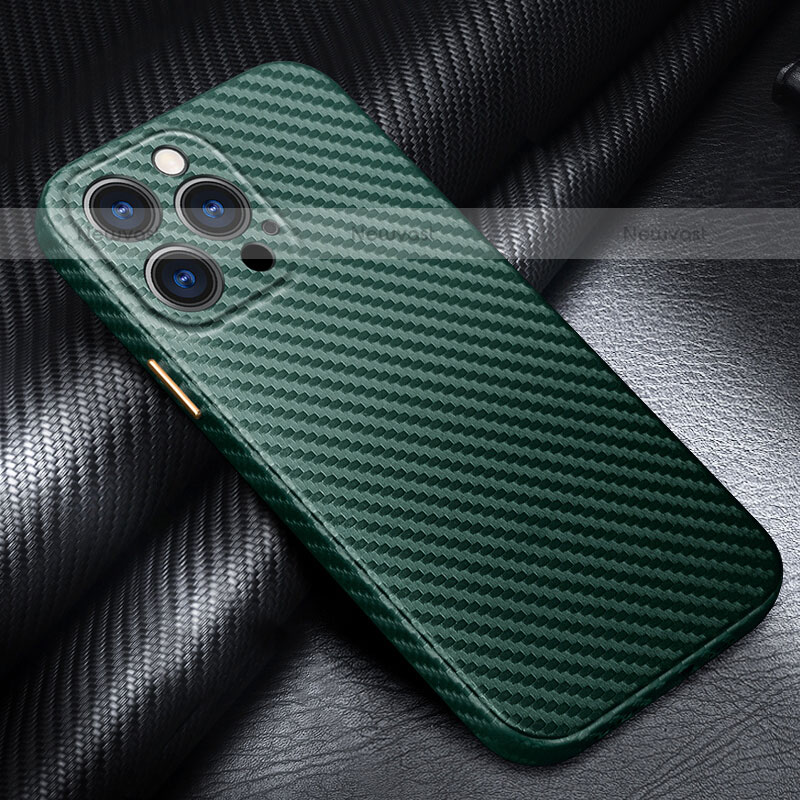 Luxury Carbon Fiber Twill Soft Case Cover for Apple iPhone 15 Pro