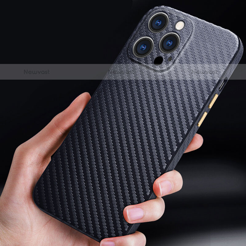 Luxury Carbon Fiber Twill Soft Case Cover for Apple iPhone 15 Pro Max