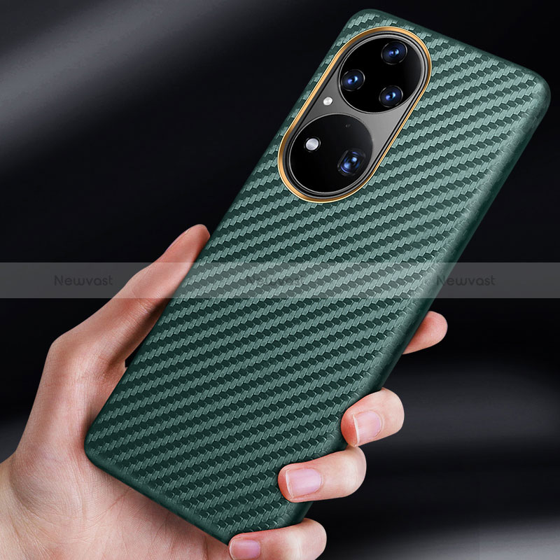 Luxury Carbon Fiber Twill Soft Case Cover for Huawei P50