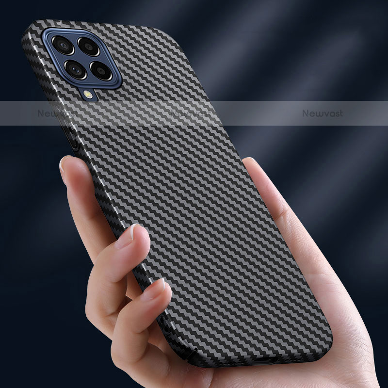 Luxury Carbon Fiber Twill Soft Case Cover for Samsung Galaxy M53 5G