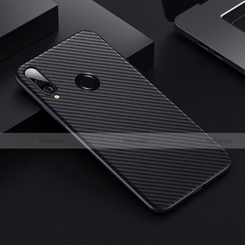 Luxury Carbon Fiber Twill Soft Case T01 for Huawei P30 Lite Black