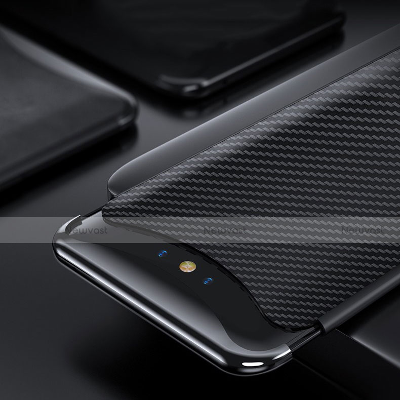 Luxury Carbon Fiber Twill Soft Case T01 for Oppo Find X Black