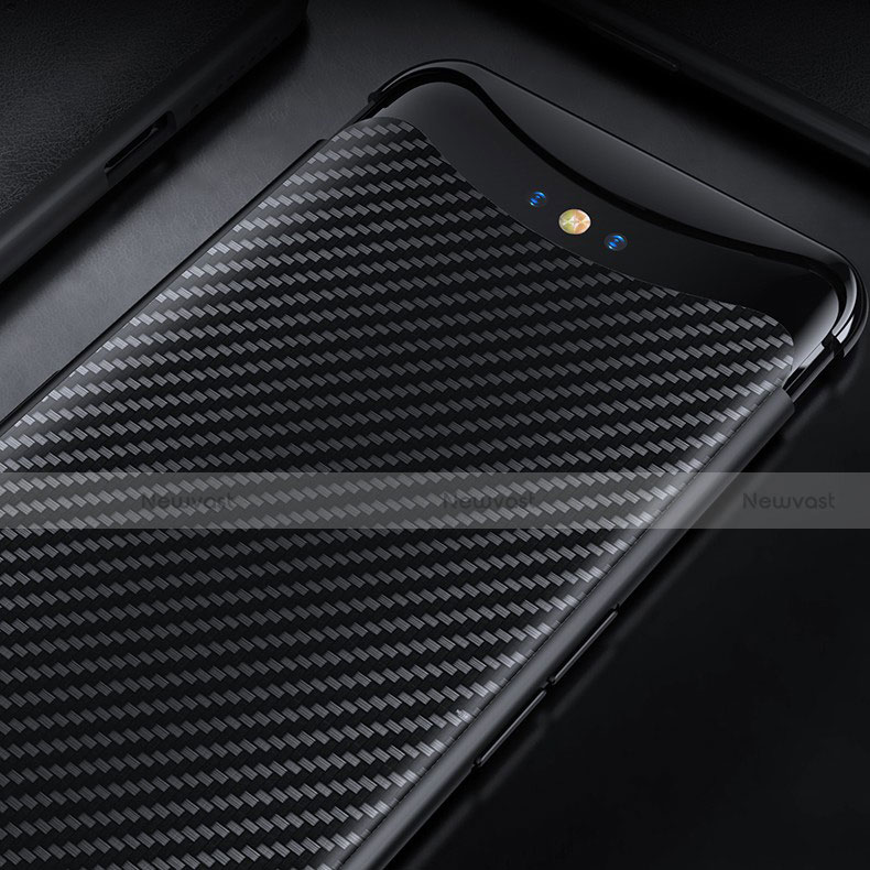 Luxury Carbon Fiber Twill Soft Case T01 for Oppo Find X Black