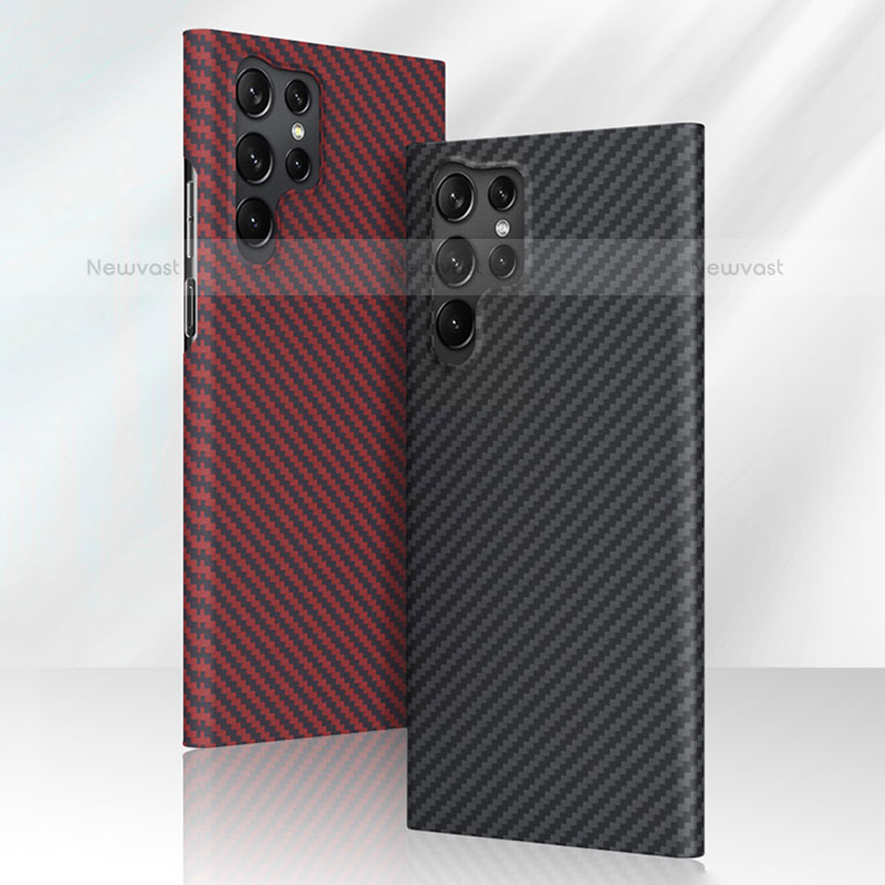 Luxury Carbon Fiber Twill Soft Case T01 for Samsung Galaxy S23 Ultra 5G