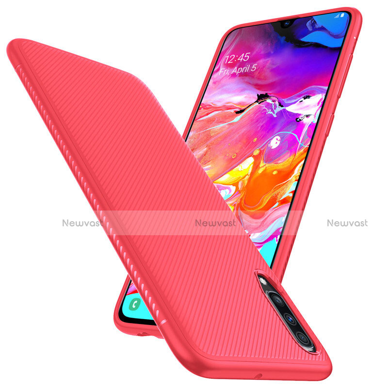 Luxury Carbon Fiber Twill Soft Case T02 for Samsung Galaxy A70