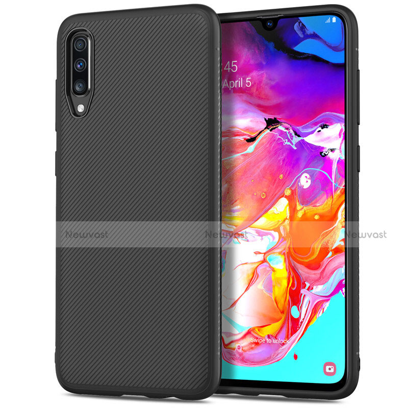 Luxury Carbon Fiber Twill Soft Case T02 for Samsung Galaxy A70