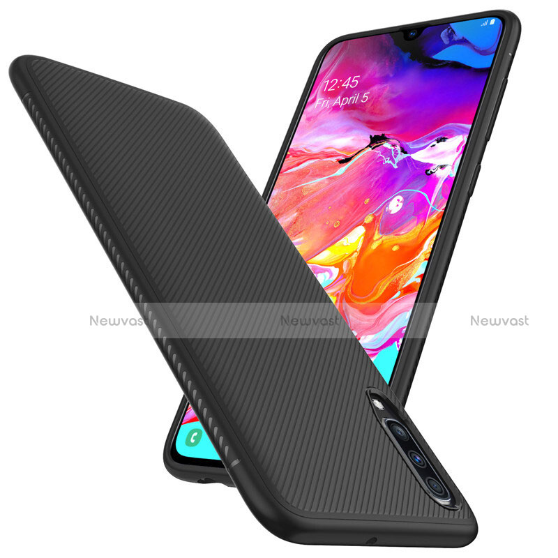 Luxury Carbon Fiber Twill Soft Case T02 for Samsung Galaxy A70S