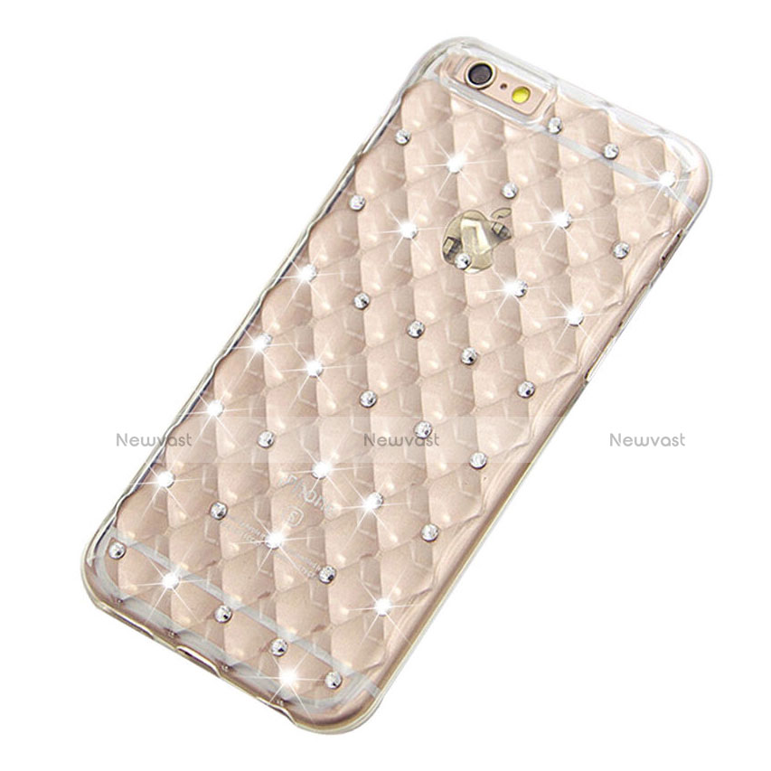 Luxury Diamond Bling Transparent Soft Cover for Apple iPhone 6 Clear