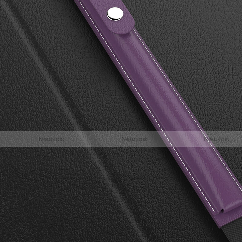 Luxury Leather Holder Elastic Detachable Cover for Apple Pencil Apple iPad Pro 9.7 Purple