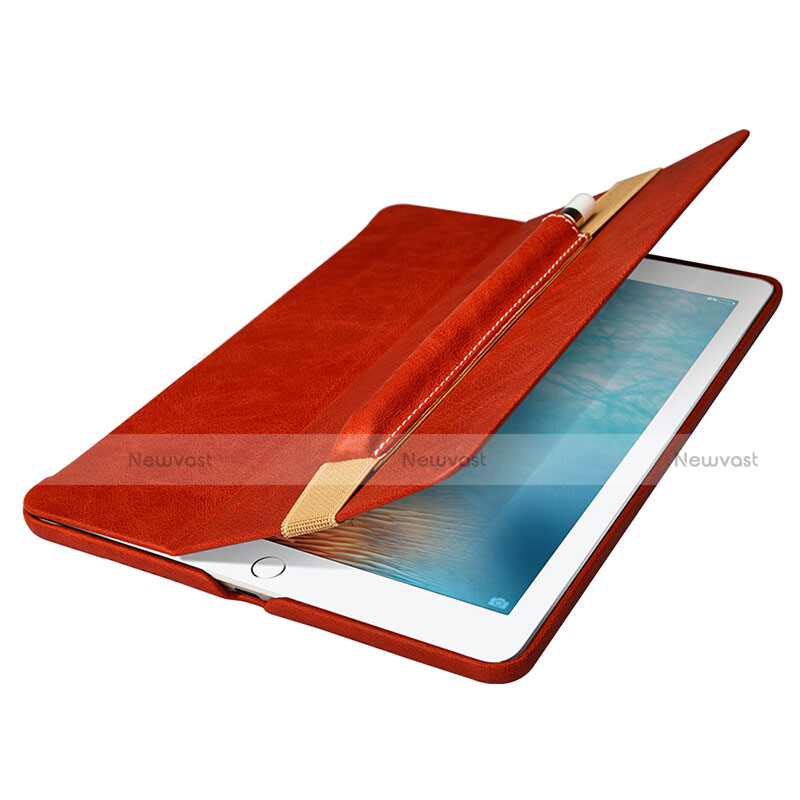 Luxury Leather Holder Elastic Detachable Cover P01 for Apple Pencil Apple iPad Pro 10.5 Red