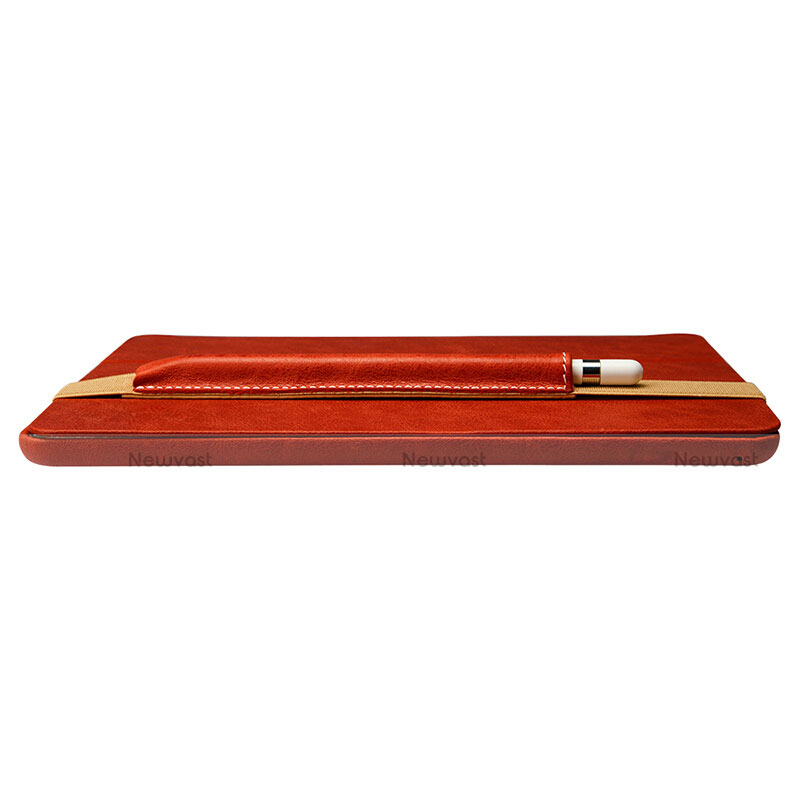 Luxury Leather Holder Elastic Detachable Cover P01 for Apple Pencil Apple New iPad 9.7 (2018) Red