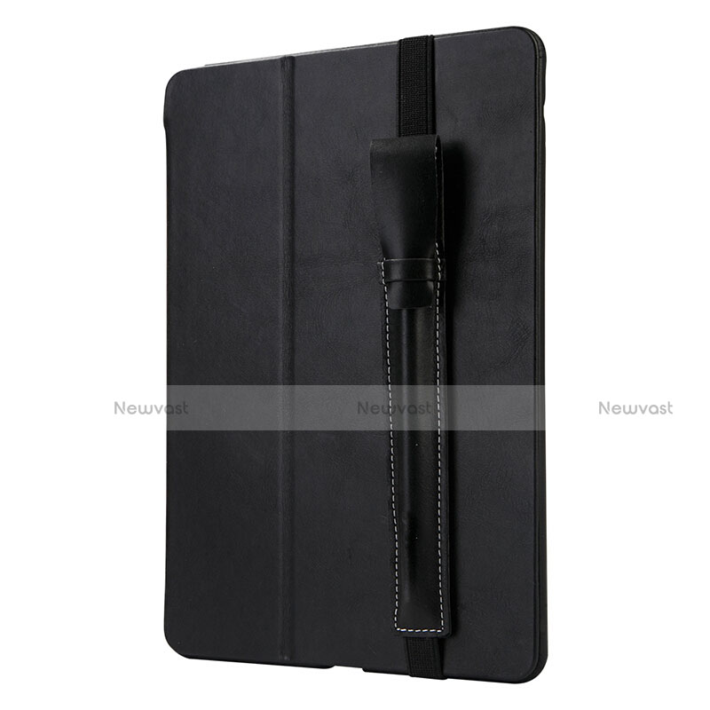 Luxury Leather Holder Elastic Detachable Cover P02 for Apple Pencil Apple iPad Pro 9.7 Black