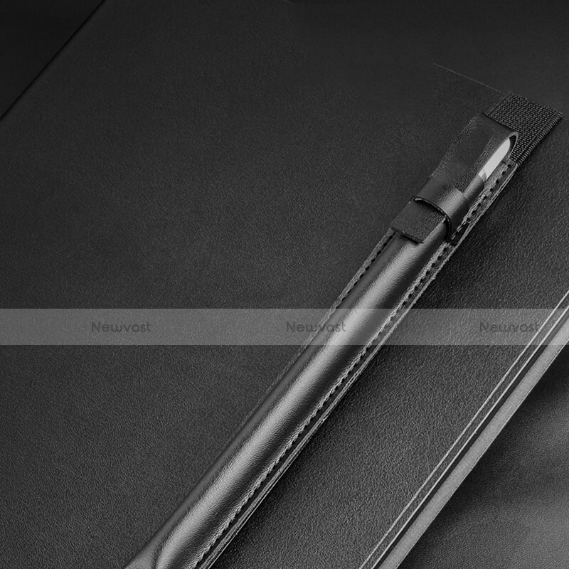 Luxury Leather Holder Elastic Detachable Cover P04 for Apple Pencil Apple iPad Pro 10.5 Black