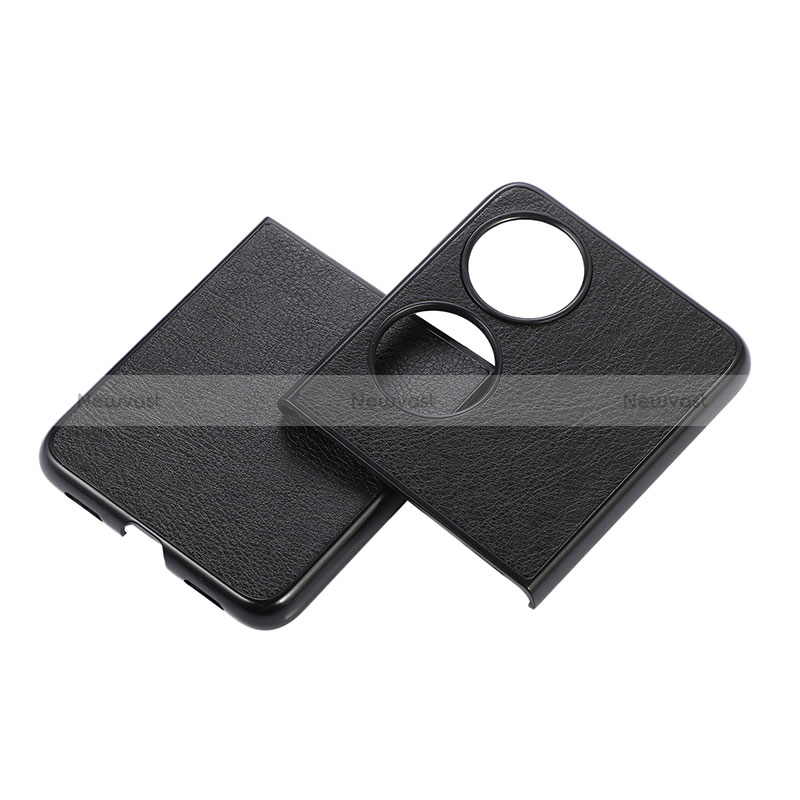 Luxury Leather Matte Finish and Plastic Back Cover Case B06H for Huawei P60 Pocket
