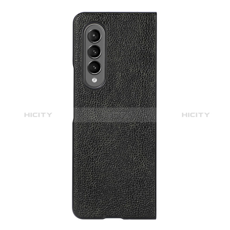 Luxury Leather Matte Finish and Plastic Back Cover Case B07 for Samsung Galaxy Z Fold4 5G