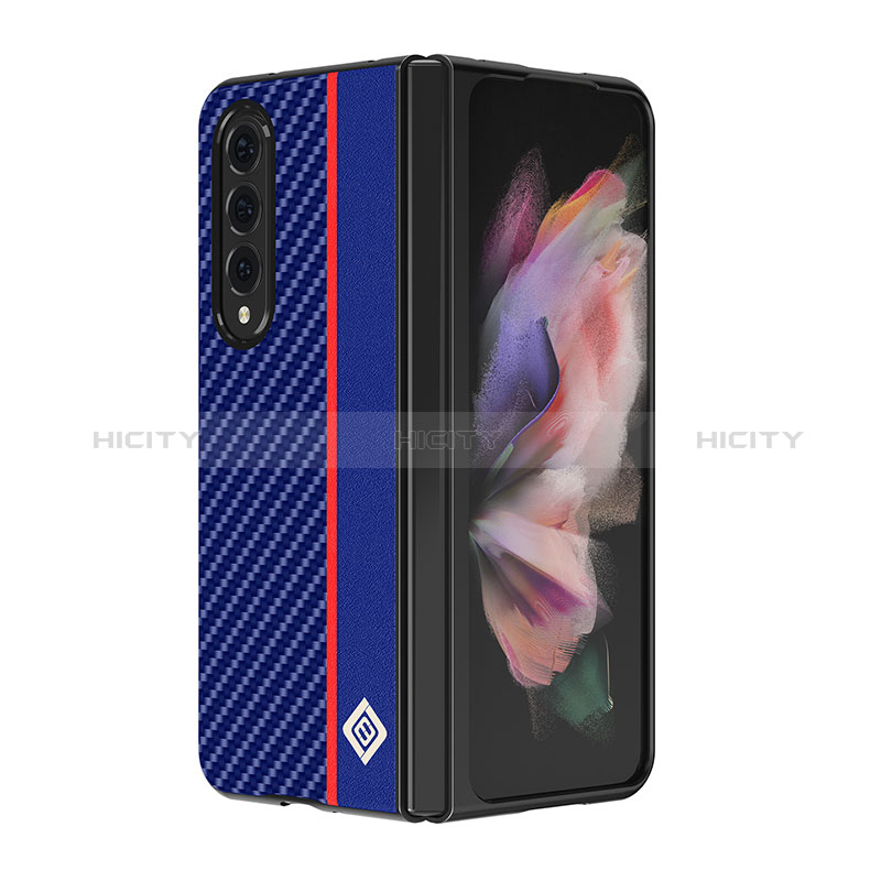 Luxury Leather Matte Finish and Plastic Back Cover Case B08 for Samsung Galaxy Z Fold4 5G