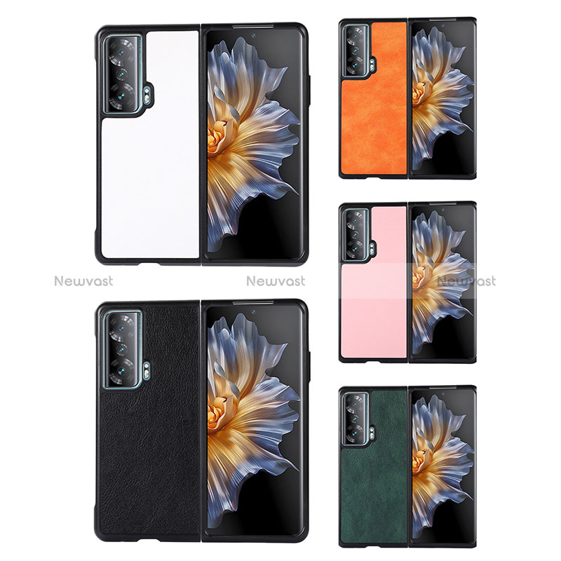 Luxury Leather Matte Finish and Plastic Back Cover Case BH1 for Huawei Honor Magic Vs 5G