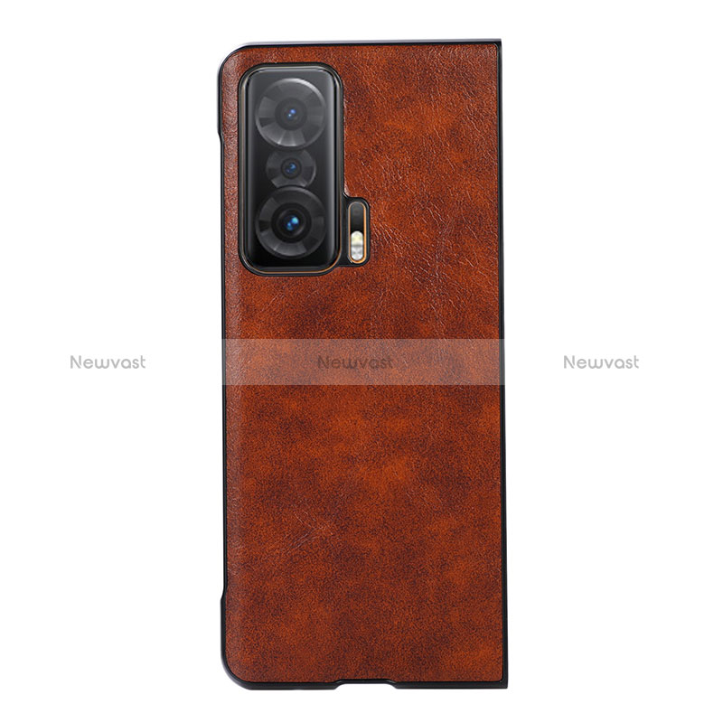 Luxury Leather Matte Finish and Plastic Back Cover Case BH2 for Huawei Honor Magic V 5G