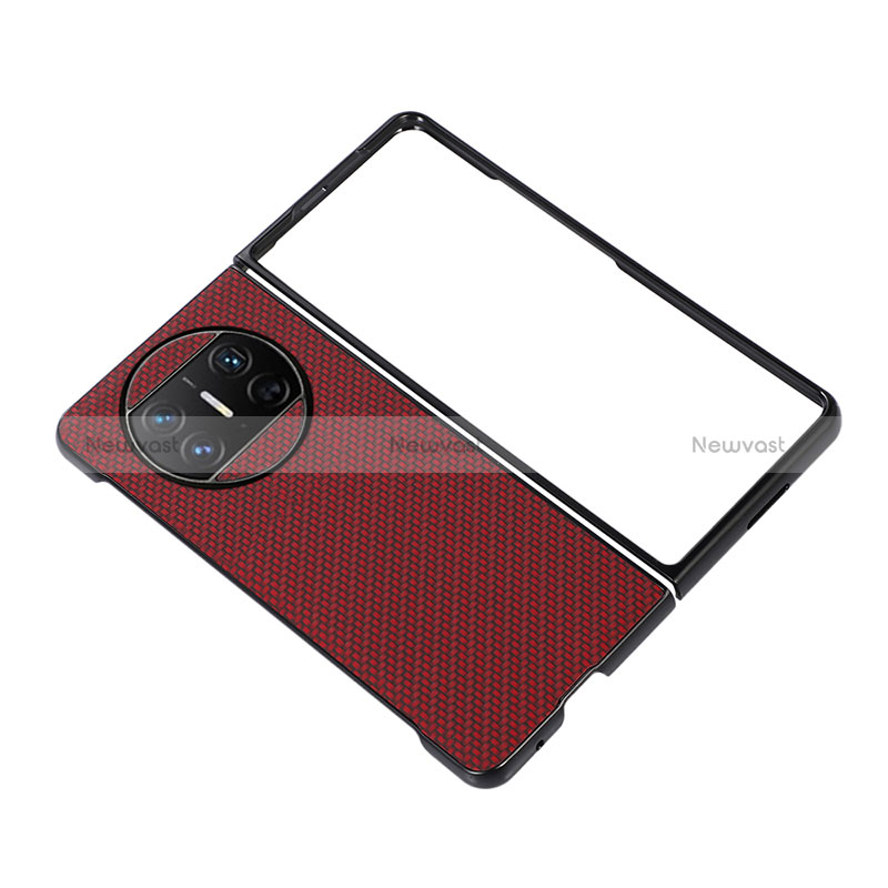 Luxury Leather Matte Finish and Plastic Back Cover Case BH2 for Huawei Mate X5