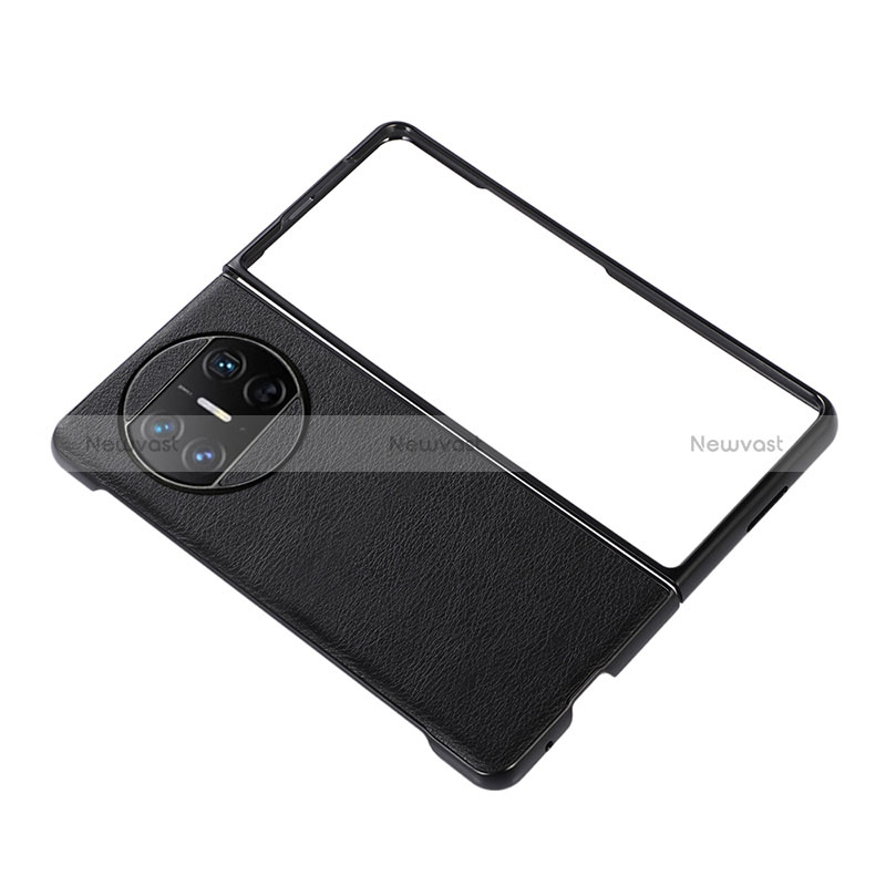 Luxury Leather Matte Finish and Plastic Back Cover Case BH3 for Huawei Mate X3