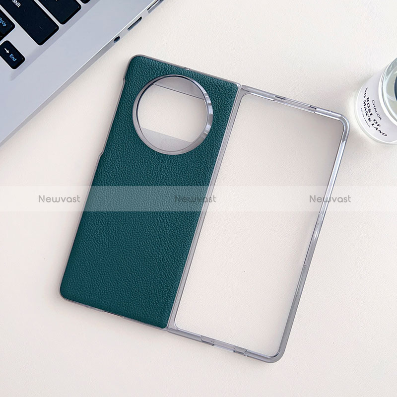 Luxury Leather Matte Finish and Plastic Back Cover Case BH8 for Huawei Mate X3