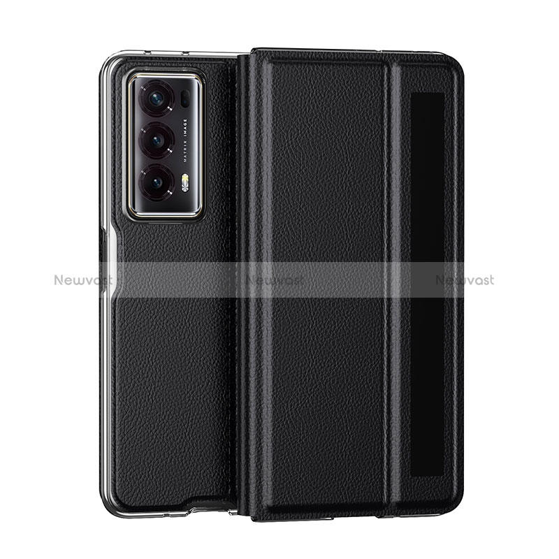 Luxury Leather Matte Finish and Plastic Back Cover Case GS6 for Huawei Honor Magic V2 Ultimate 5G